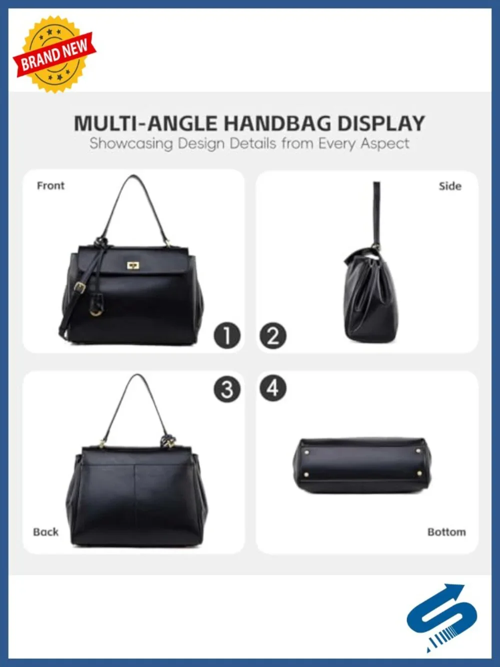 Soft Leather Tote Bag for Women, Large Satchel Purse for Travel Work